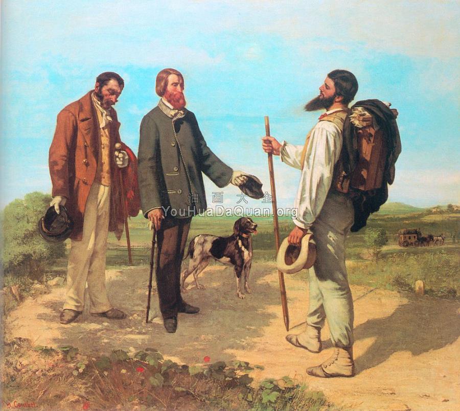 The Meeting( Bonjour, Monsieur Courbet) - 古斯塔夫·库尔贝